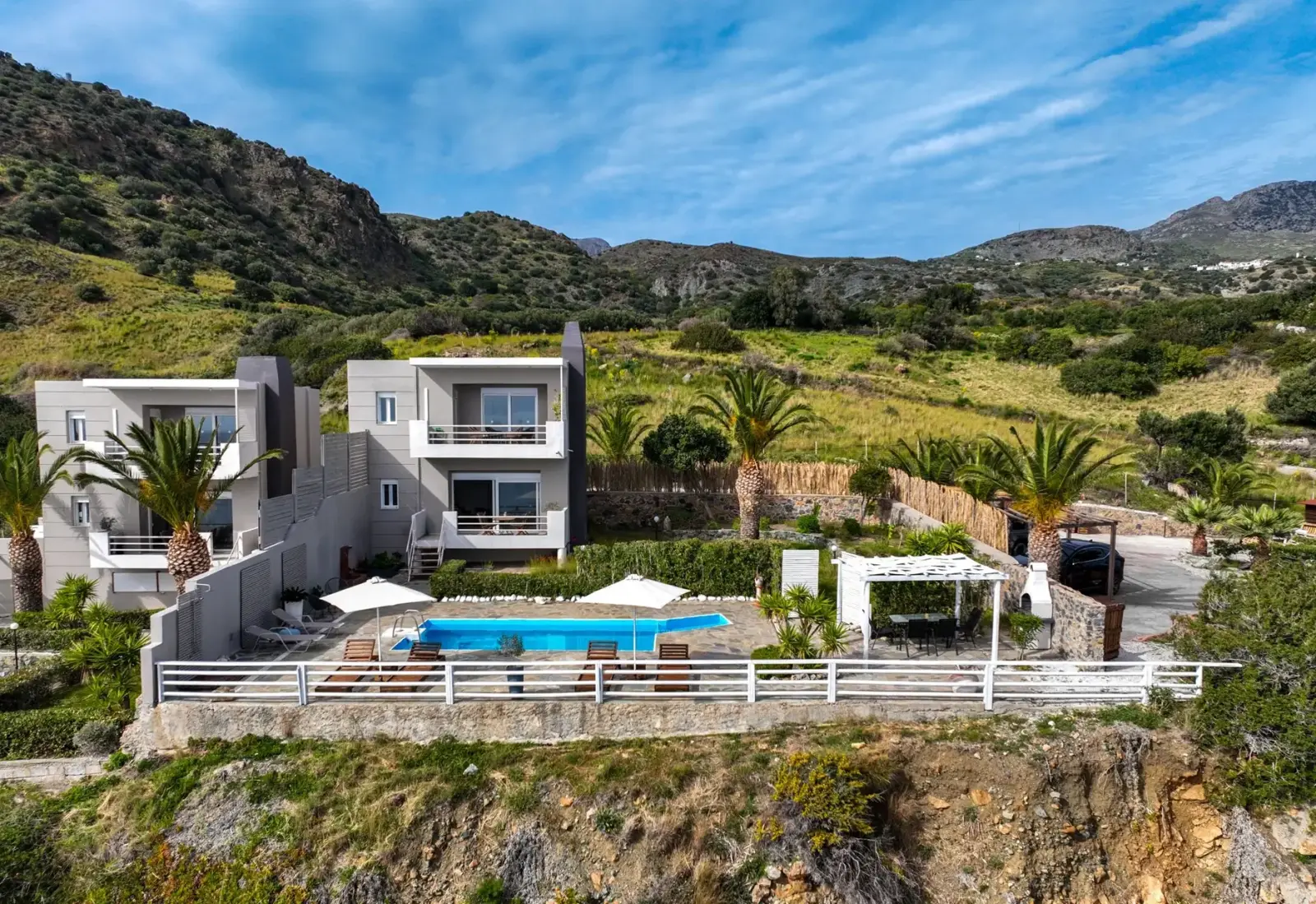 Villa Chryssa — pool maisonette above the coast