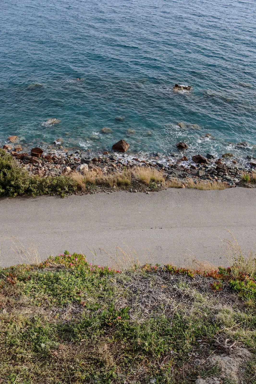 The shore seen from the terrace height